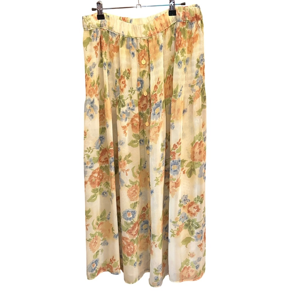 90s Compagnie Internationale Express Maxi Skirt Cottagecore Romantic Floral